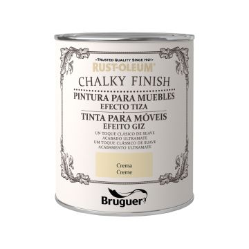 Pintura a la tiza Bruguer Rust-Oleum Chalky Finish Crema 750ml