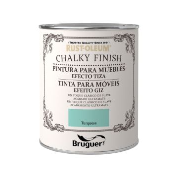 Pintura a la tiza Bruguer Rust-Oleum Chalky Finish Turquesa 750ml