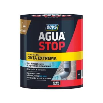 Cinta Adhesiva Ceys Agua Stop Reparación Cinta Extrema 100mmx1.5m Negro