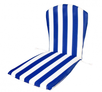 Cojin silla monoblock Blanco/Azul Teplas 45x90x3cm