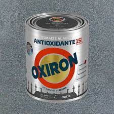 Esmalte antioxidante al agua Oxirón Forja Gris Acero 750ml