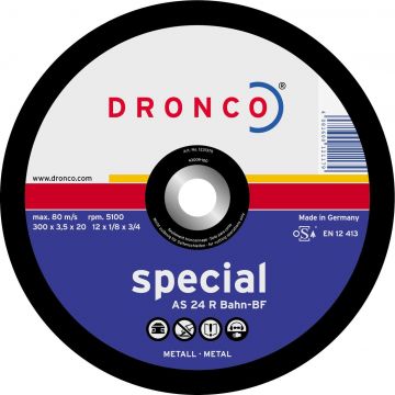 DRONCO AS24RBAHN-350FH/22 - Disco de corte metal AS 24 R BAHN Special, 350 x 4 mm