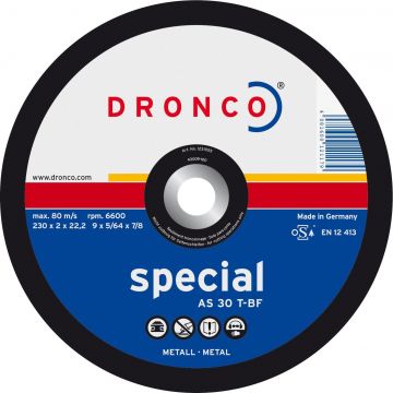 DRONCO AS30T-115 - Disco de corte metalAS 30 T Special, 115 x 2,5 mm