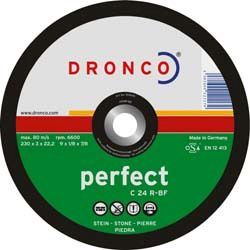 DRONCO C24R-115 - Disco de corte piedra C 24 R Perfect, 115 x 3 mm