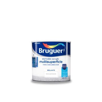 Esmalte acrílico Multisuperficie Bruguer Brillante Blanco Permanente 250ml