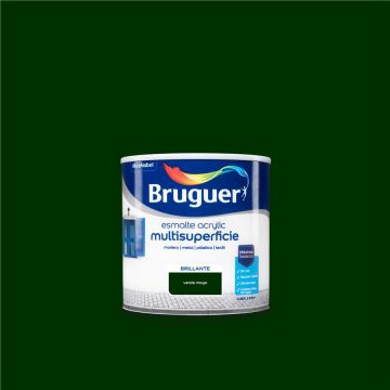 Esmalte Acrílico Multisuperficie Bruguer Brillante Verde Mayo 250ml