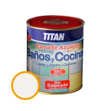 Esmalte Azulejos Titan Baños y Cocinas Blanco 750ml