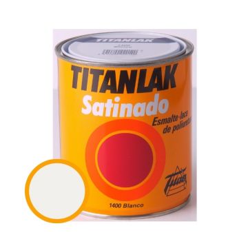Esmalte laca poliuretano Titanlak Blanco Satinado 4L