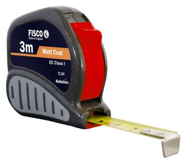 FISCO TL3M - Flexómetro clase I con caja ABS con empuñadura de goma TRI-LOK (3x13)