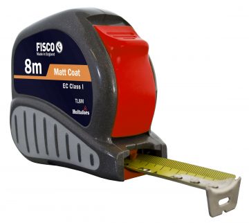 FISCO TL8M - Flexómetro clase I con caja ABS con empuñadura de goma TRI-LOK (8x25)