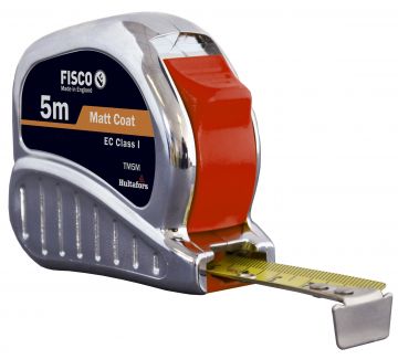 FISCO TM8M - Flexómetro clase I con caja de ABS cromada TRI-MATIC (8x25)