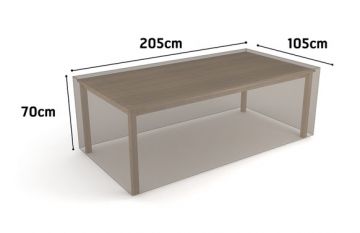 Funda mesa rectangular vison 205X105X H 70