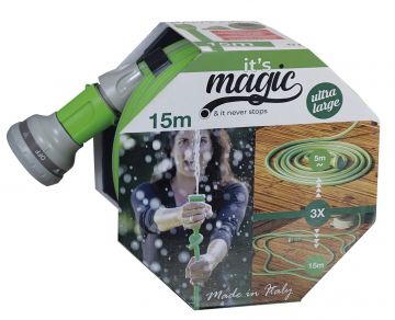 IDRO EASY 2847 - Manguera extensible Magic Soft de 5/8" (15 mm) x 15 m