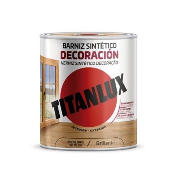 Barniz sintético Titanlux Decoración Incoloro Brillante 750ml