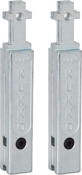 KUKKO 1-V-100-P - Juego de 2 extensiones para patas de extractores de rodamientos 20-1/20-10 (Largo 100 mm)