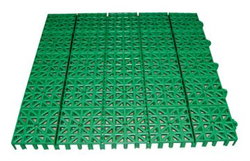 Loseta de plástico para suelos Inerflex 33x33cm verde