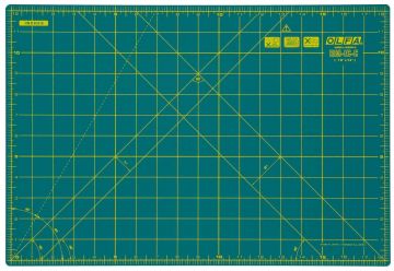 OLFA RMSG - Plancha de corte para cutters rotativos con escala en pul. 600x450x1,5mm (verde)