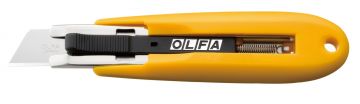 OLFA SK-5 - Cúter de seguridad con cuchilla trapezoidal de 17,5 mm