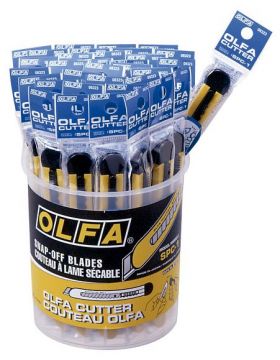 OLFA SPC-1/40 - Pack de 40 cúters básicos con cuchilla 9 mm