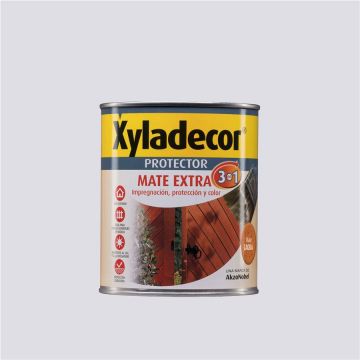 Protector Mate Extra 3 En 1 Xyladecor Mate Caoba 750ml