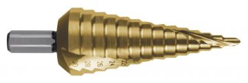 RUKO 101050-9T - Broca escalonada HSS-TiN Ø 4,0-12,0 mm (9 pasos)