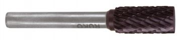 RUKO 116010TC - Fresas metal duro TiCN forma A - ZYA Cilíndrica sin dentado frontal (Ø 6 mm)