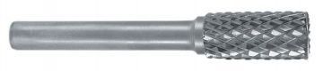 RUKO 116015 - Fresas metal duro forma A - ZYA Cilíndrica con dentado frontal (Ø 6 mm)