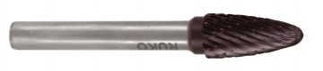 RUKO 116030TC - Fresas metal duro TiCN forma F - RBF Arco completo (Ø 6 mm)