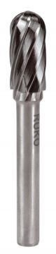 RUKO 116020A - Fresas metal duro Alu forma C - WRC Semiesférica (Ø 6 mm)