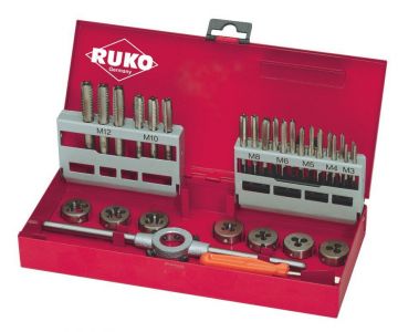 RUKO 245010 - Juego herramientas de roscar (31 piezas)