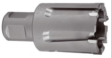 RUKO 1081520 - Broca hueca con dientes metal duro vástago Weldon para vías de tren (Ø 20 mm)