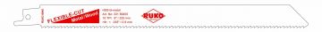 RUKO 33189455 - Pack de 5 sierras de sable acero de corte ultra rápido (Bosch S 1122 HF) Largo 225 mm; Paso 2,5 mm