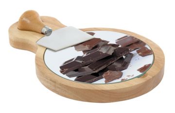 Tabla para cortar chocolate con cuchillo Cristallpor