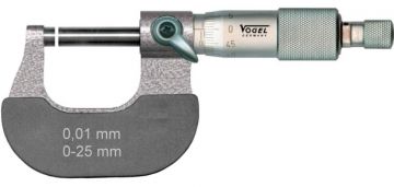 VOGEL 231351 - Micrómetro de exteriores DIN 863 - Capacidad 0-25 mm