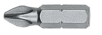 WITTE 27012 - Caja de 50 puntas Phillips STANDARD guía 1/4" corta (PH2x32 mm)