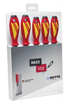 WITTE 653744 -  Juego de 5 destornilladores MAXX VDE (PL/PZ)