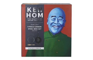 Set de regalo con wok de acero del chef Ken Hom.