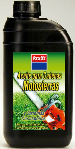 Krafft Aceite Cadena Motosierra 5L – Aceite Motosierra Cadena y Espada :  : Jardín