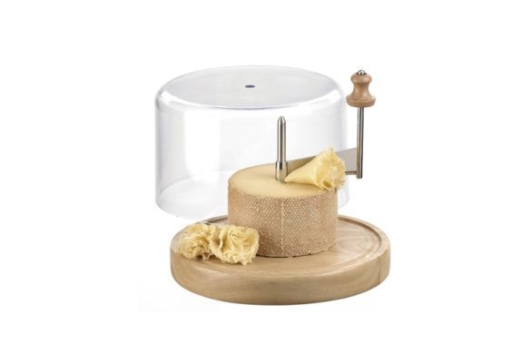 Quesera con cortador de queso incorporado